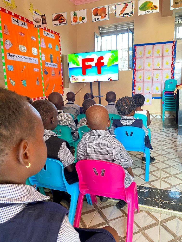 Pupils learning at New Africa International School