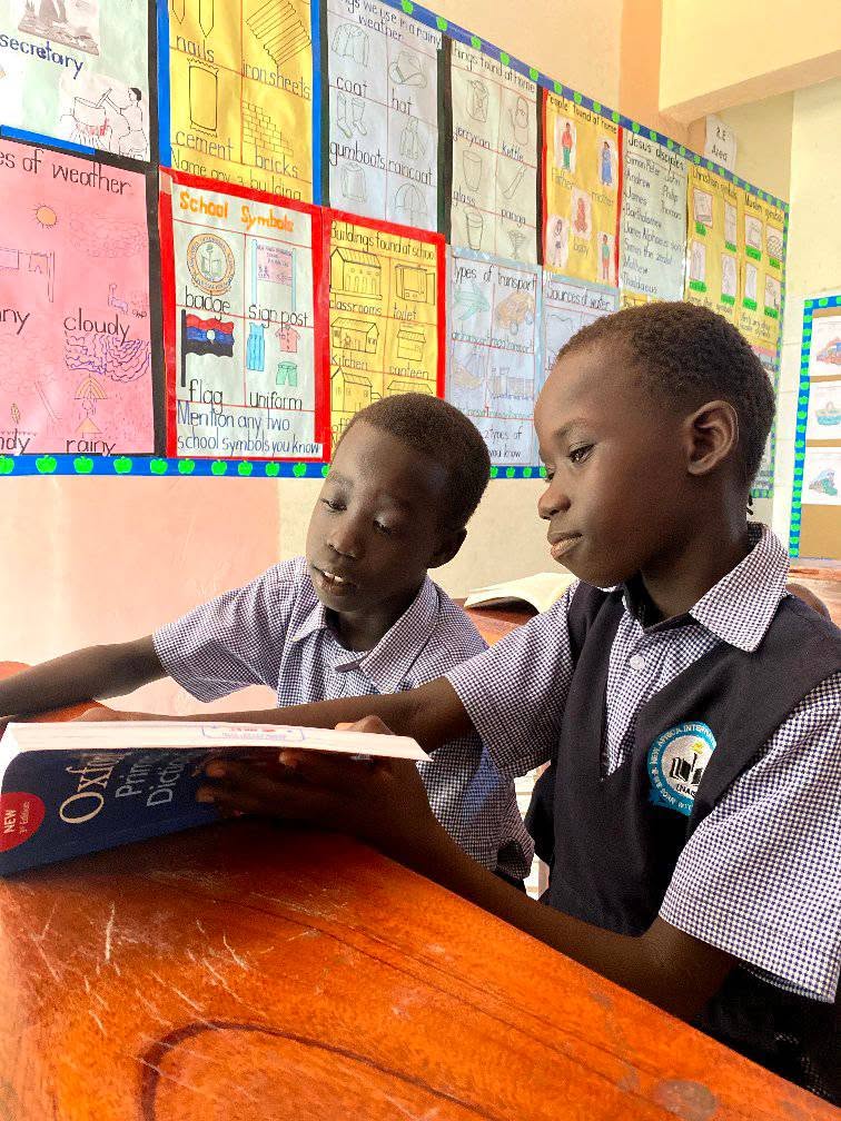 Pupils working together