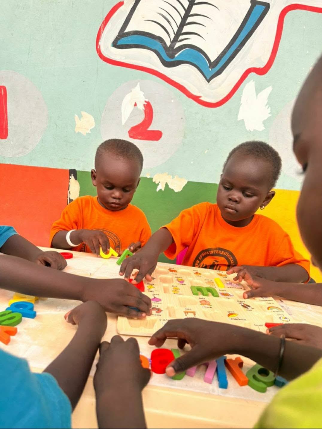 New Africa International School pupils together