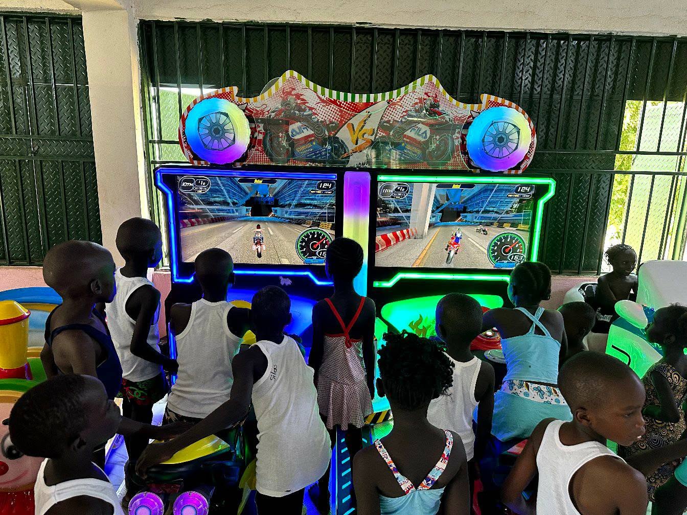Pupils participating in sports